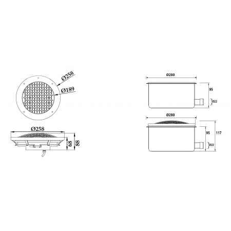 Lampa basenowa LED PHJ-RC-SS258 18 / 25 / 35 Watt, dowolny kolor i RGB